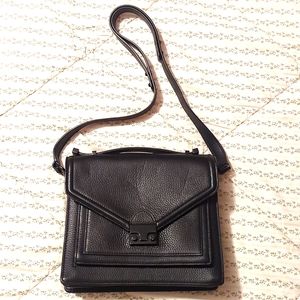Loeffler Randall black leather satchel